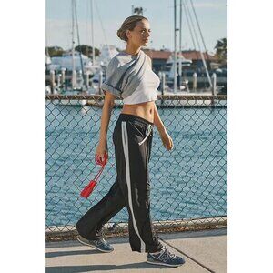 Anthropologie Side-Stripe Track Pants Sz Medium